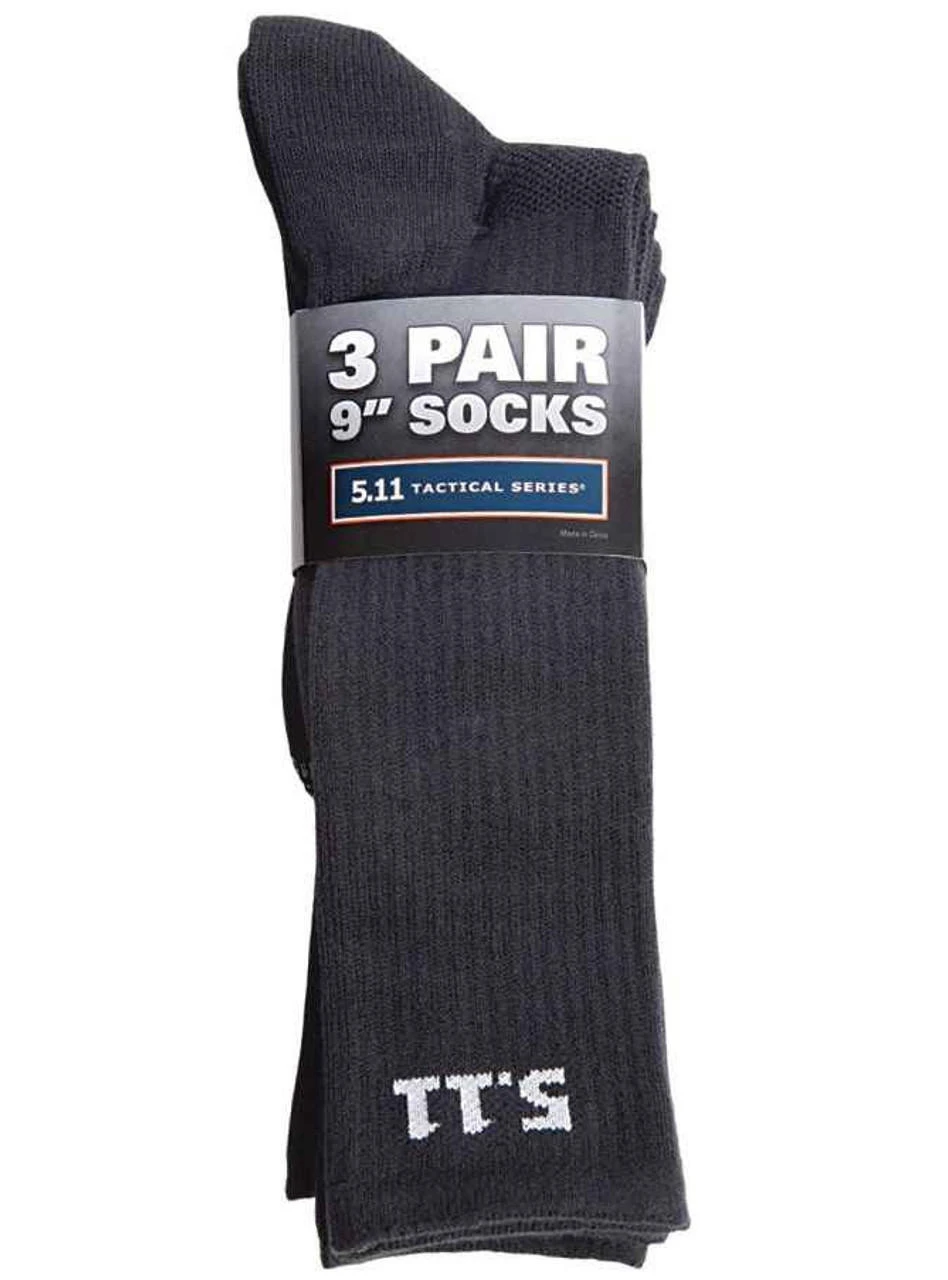 5.11 Tactical 9" Sock 3-Pack 59121 2 5.11 Tactical 9" Sock 3-Pack 59121 - Image 2