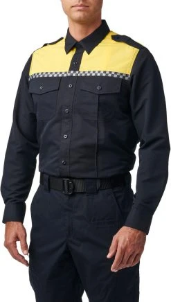 5.11 Tactical Men's Fast-Tac Hi-Vis Long Sleeve Uniform Shirt 72525 -Tactical Clothing Shop 5.11 tactical mens fast tac hi vis long sleeve uniform shirt 72525 72525 84742.1669245109