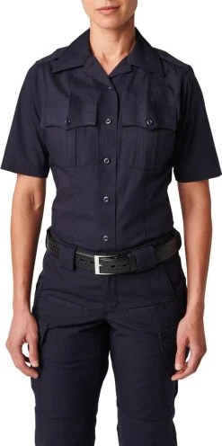 5.11 Tactical Women's NYPD Stryke RipStop Short Sleeve Uniform Shirt 61335