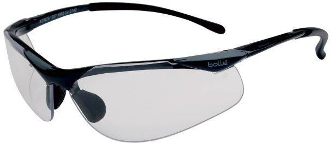 Bolle Contour Safety Glasses With Clear PC ASAF Lenses 1 Bolle Contour Safety Glasses With Clear PC ASAF Lenses