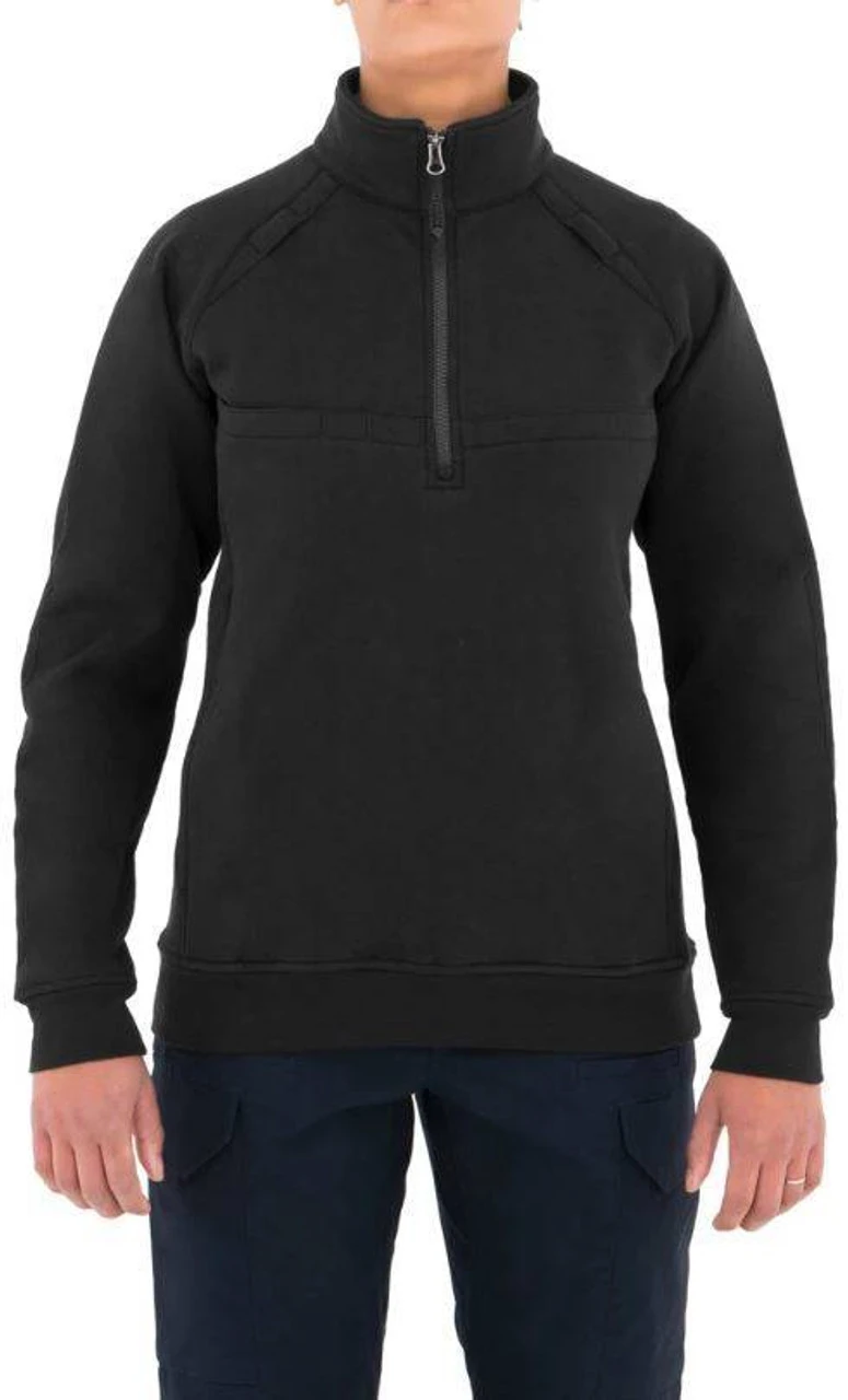 First Tactical Women's 1/4 Zip Cotton Job Shirt 128507 3 First Tactical Women's 1/4 Zip Cotton Job Shirt 128507 - Image 3