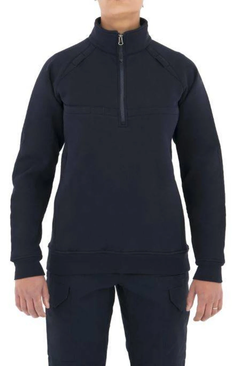 First Tactical Women's 1/4 Zip Cotton Job Shirt 128507 2 First Tactical Women's 1/4 Zip Cotton Job Shirt 128507 - Image 2