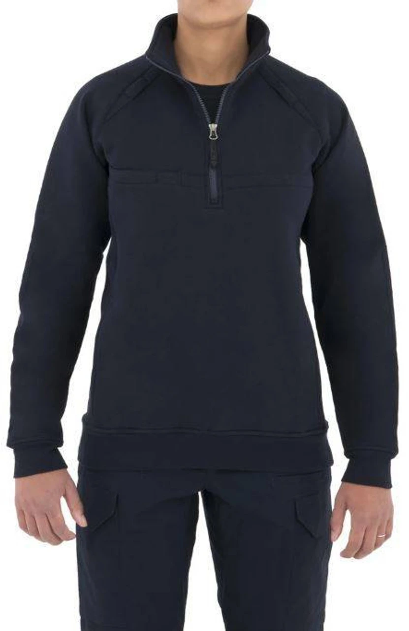 First Tactical Women's 1/4 Zip Cotton Job Shirt 128507 4 First Tactical Women's 1/4 Zip Cotton Job Shirt 128507 - Image 4
