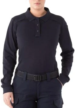 First Tactical Women's Cotton Long Sleeve Polo 121502