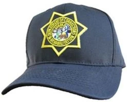 Hero's Pride California Department Of Corrections Star Patch On Black Cotton Twill Cap