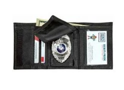 Hero's Pride Tri-Fold Ballistic Badge Wallet With ID Window & Credit Card Slots