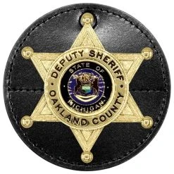 Hero's Pride Universal Round Badge Holder With Hook Closure