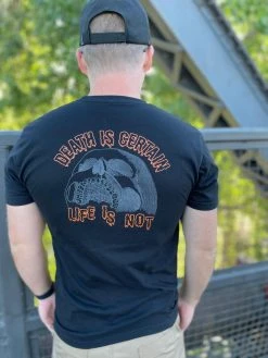 LA Police Gear Death Is Certain Glow In The Dark T-Shirt -Tactical Clothing Shop la police gear death is certain glow in the dark t shirt deathiscertain 90980.1658600846