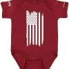 LA Police Gear Distressed Flag Baby Onesie
