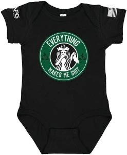 LA Police Gear Everything Makes Me Shit Baby Onesie