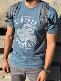 LA Police Gear Liberty Or Death T-Shirt -Tactical Clothing Shop la police gear liberty or death t shirt liberty death 71977.1603744712