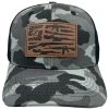 LA Police Gear Men's Camo Gun Flag Hat
