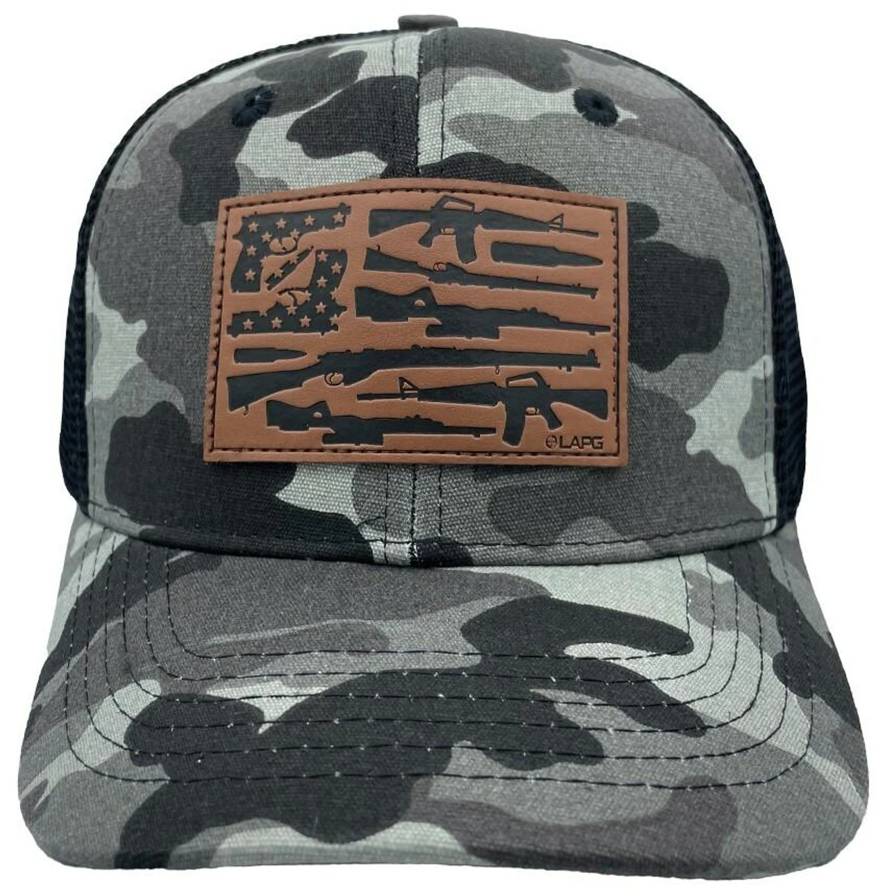 LA Police Gear Men's Camo Gun Flag Hat 1 LA Police Gear Men's Camo Gun Flag Hat