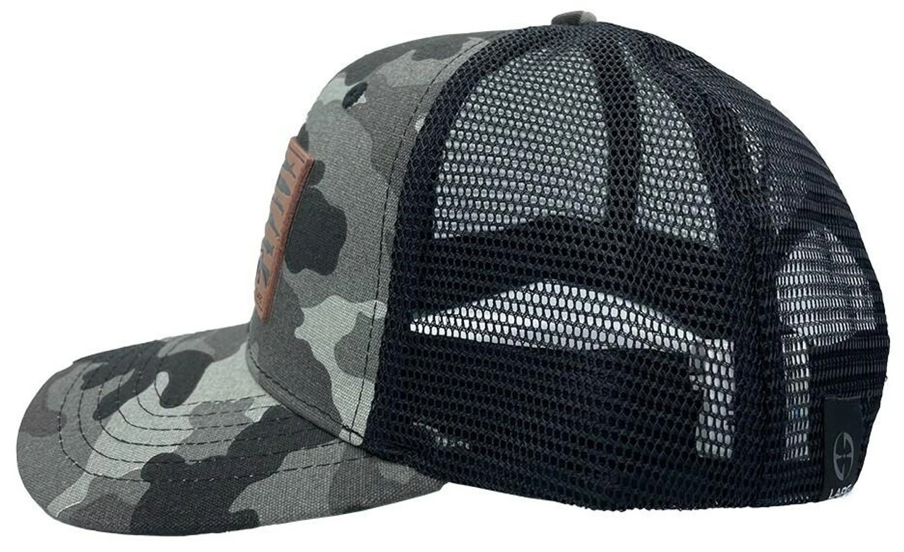 LA Police Gear Men's Camo Gun Flag Hat 2 LA Police Gear Men's Camo Gun Flag Hat - Image 2