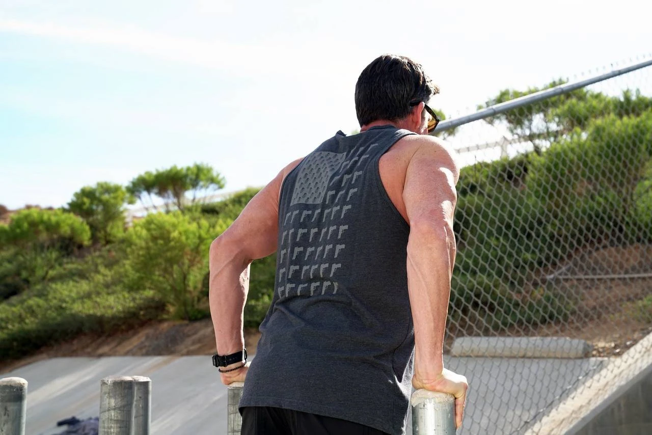 LA Police Gear Men's Grenade Flag Tank Top 3 LA Police Gear Men's Grenade Flag Tank Top - Image 3