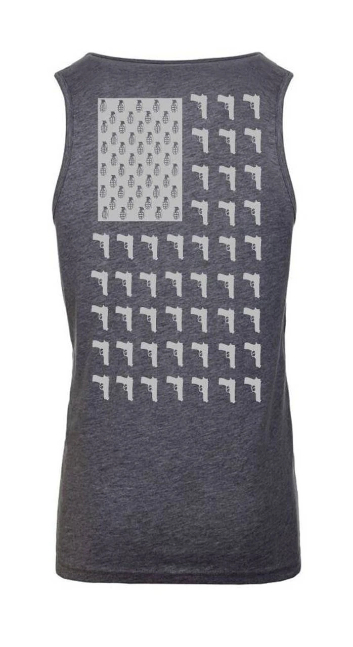 LA Police Gear Men's Grenade Flag Tank Top 2 LA Police Gear Men's Grenade Flag Tank Top - Image 2