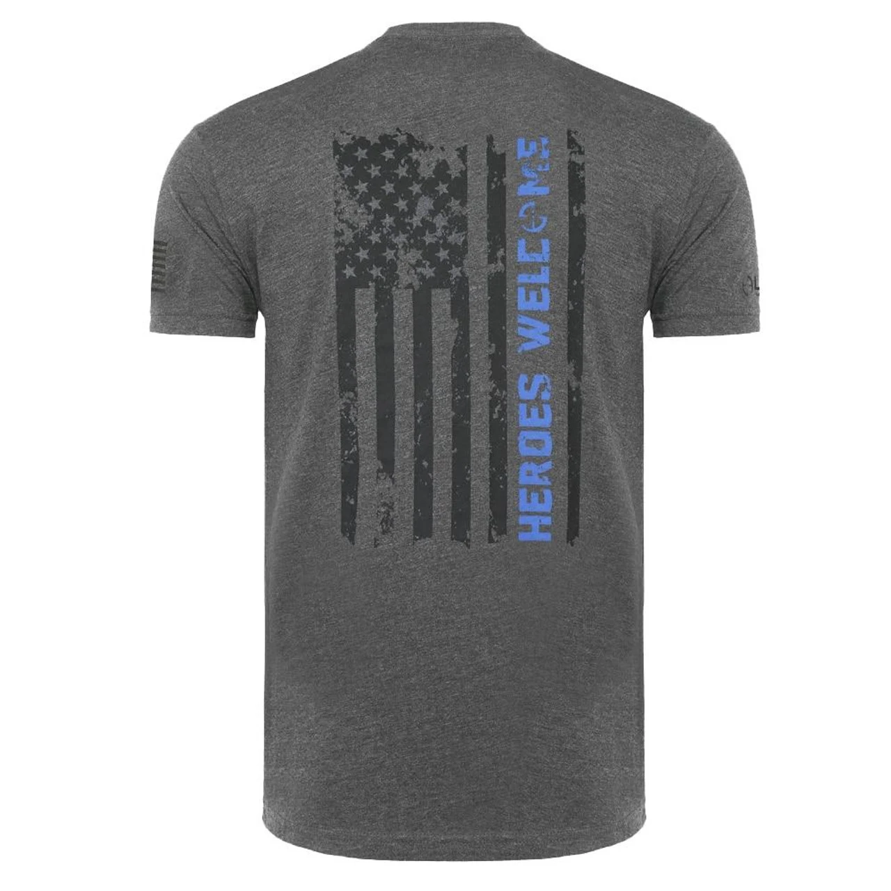 LA Police Gear Men's Heroes Welcome Flag Shirt 2 LA Police Gear Men's Heroes Welcome Flag Shirt - Image 2