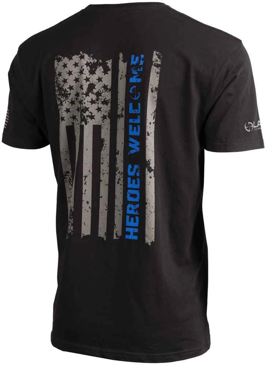 LA Police Gear Men's Heroes Welcome Flag Shirt 1 LA Police Gear Men's Heroes Welcome Flag Shirt