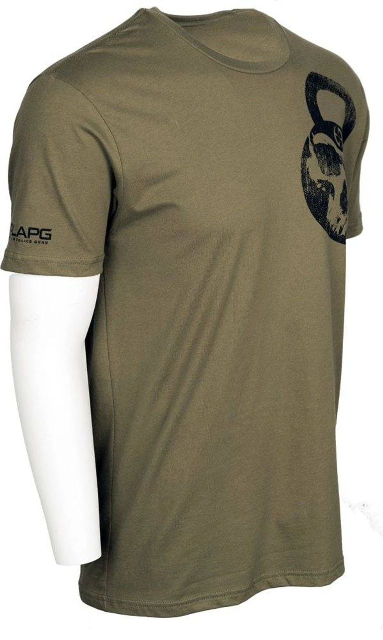 LA Police Gear Men's Skull Kettlebell Short Sleeve T-Shirt 5 LA Police Gear Men's Skull Kettlebell Short Sleeve T-Shirt - Image 5