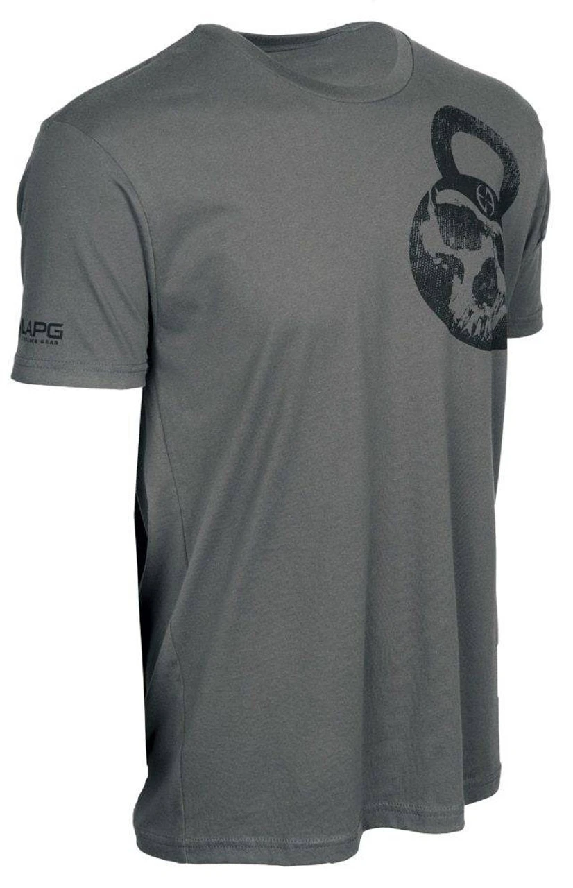 LA Police Gear Men's Skull Kettlebell Short Sleeve T-Shirt 1 LA Police Gear Men's Skull Kettlebell Short Sleeve T-Shirt