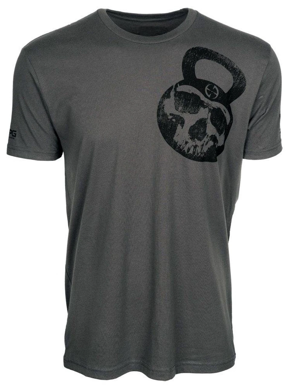 LA Police Gear Men's Skull Kettlebell Short Sleeve T-Shirt 2 LA Police Gear Men's Skull Kettlebell Short Sleeve T-Shirt - Image 2