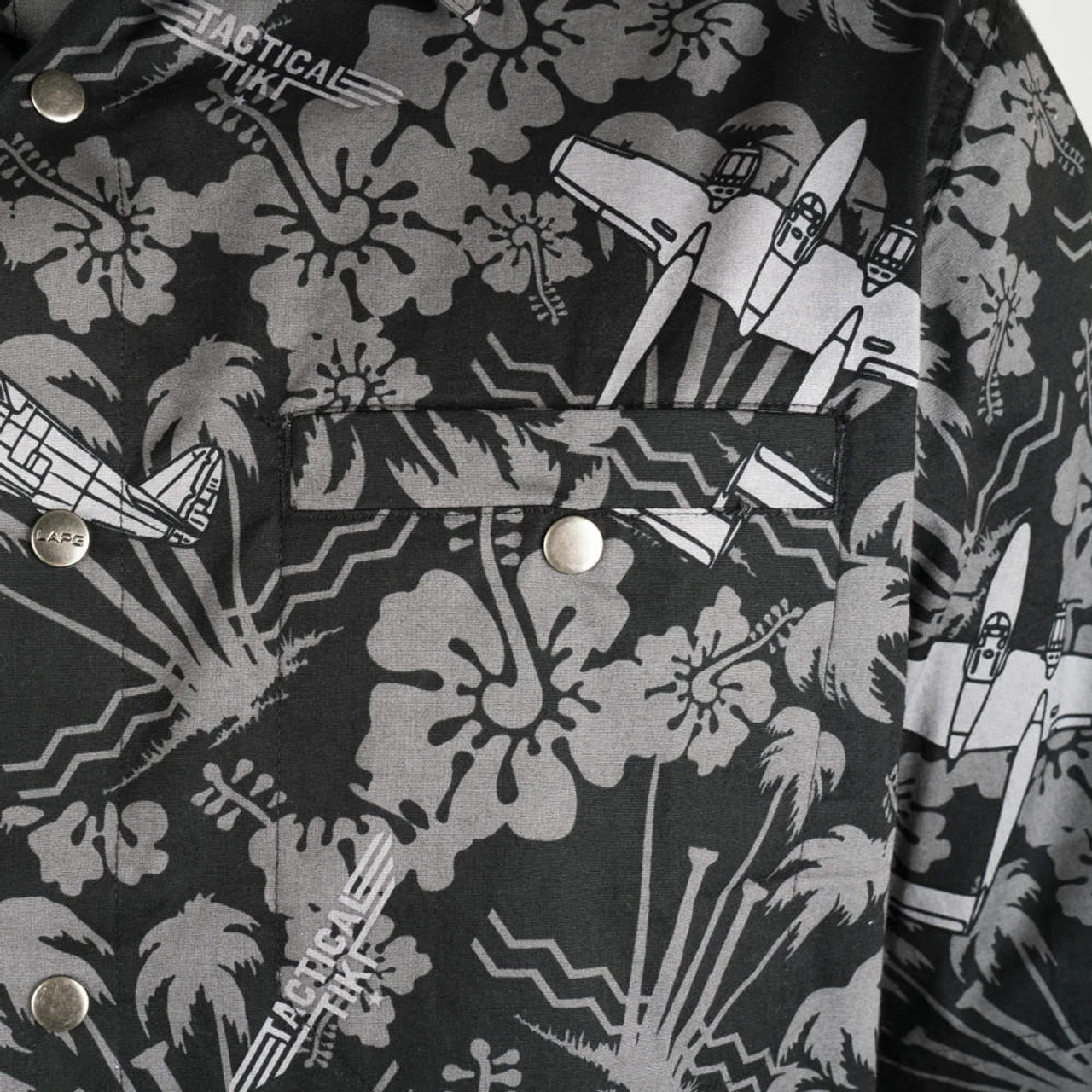 LA Police Gear Plane Tactical Tiki™ Short Sleeve Button Up Shirt 2 LA Police Gear Plane Tactical Tiki™ Short Sleeve Button Up Shirt - Image 2