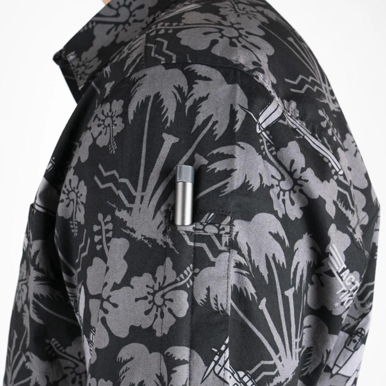 LA Police Gear Plane Tactical Tiki™ Short Sleeve Button Up Shirt 3 LA Police Gear Plane Tactical Tiki™ Short Sleeve Button Up Shirt - Image 3