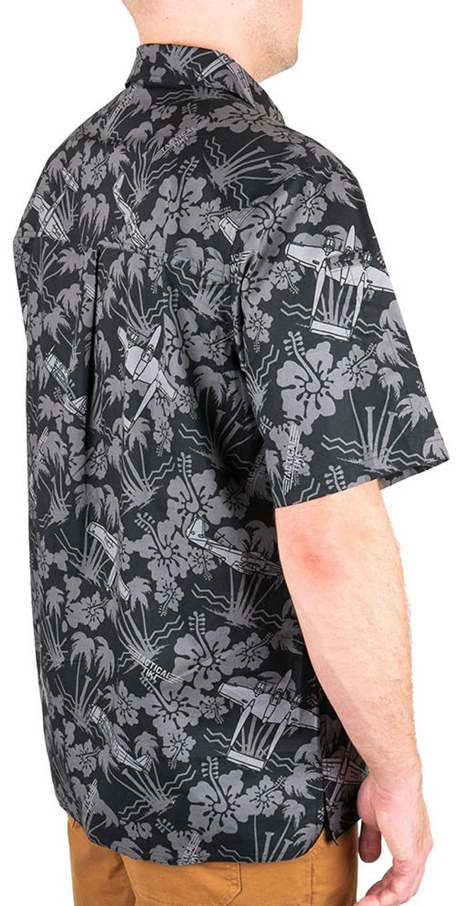 LA Police Gear Plane Tactical Tiki™ Short Sleeve Button Up Shirt 8 LA Police Gear Plane Tactical Tiki™ Short Sleeve Button Up Shirt - Image 8