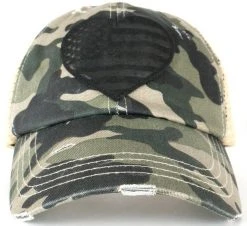 LA Police Gear Pony Tail Heart Hat