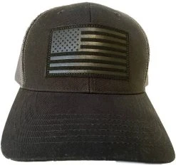 LA Police Gear Subdued Leather Flag Patch Hat -Tactical Clothing Shop la police gear subdued leather flag patch hat sublfph 16787.1601481647
