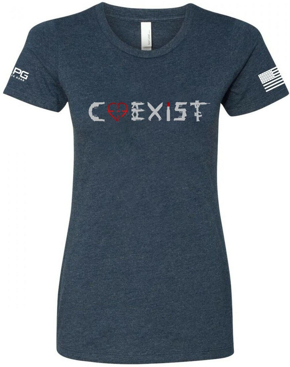 LA Police Gear Women's Coexist T-Shirt 1 LA Police Gear Women's Coexist T-Shirt