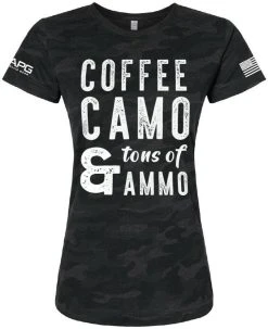 LA Police Gear Women's Coffee Camo Ammo T-Shirt