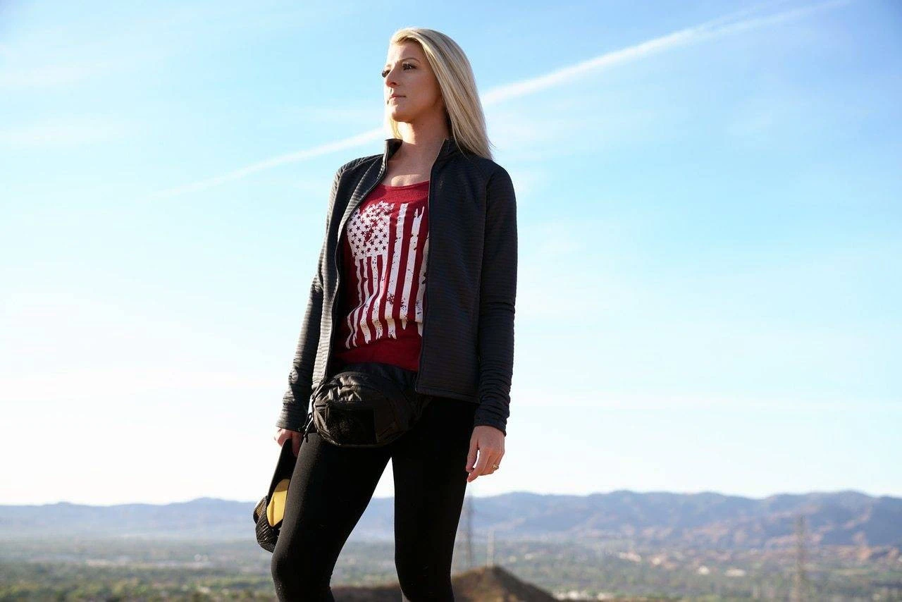 LA Police Gear Women's Distressed Flag Tank 6 LA Police Gear Women's Distressed Flag Tank - Image 6