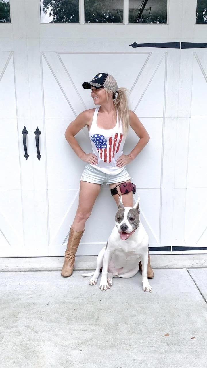 LA Police Gear Women's Distressed USA Flag Tank Top 5 LA Police Gear Women's Distressed USA Flag Tank Top - Image 5