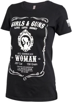 LA Police Gear Women's Girls & Guns T-Shirt -Tactical Clothing Shop la police gear womens girls and guns t shirt girls n guns 74650.1601514150