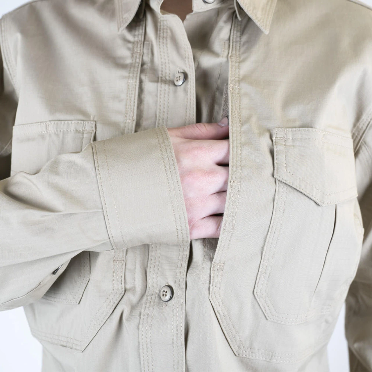 LA Police Gear Women's Long Sleeve Battle Rattle Stretch Field Shirt 8 LA Police Gear Women's Long Sleeve Battle Rattle Stretch Field Shirt - Image 8