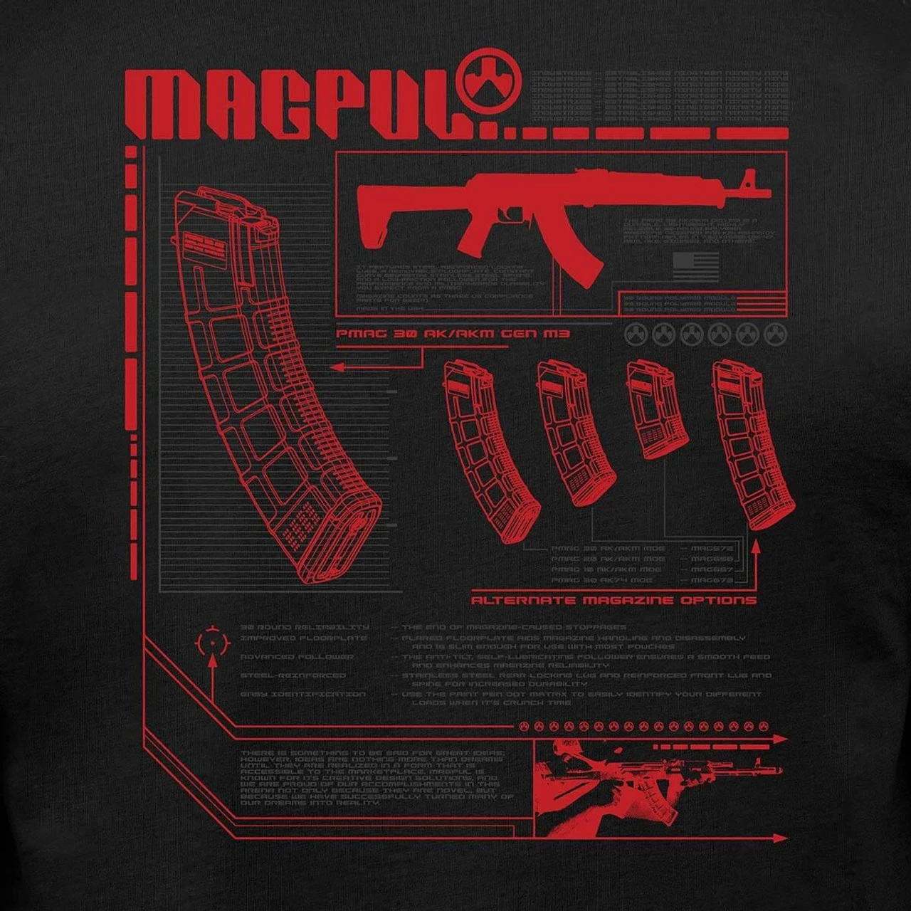Magpul Magvision AK Cotton T-Shirt 4 Magpul Magvision AK Cotton T-Shirt - Image 4