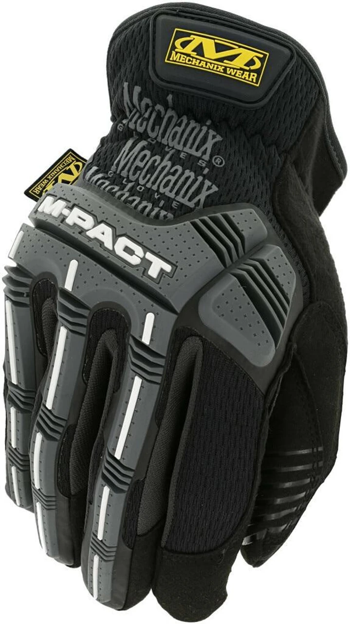 Mechanix Wear M-Pact Open Cuff Black/Grey Glove 1 Mechanix Wear M-Pact Open Cuff Black/Grey Glove