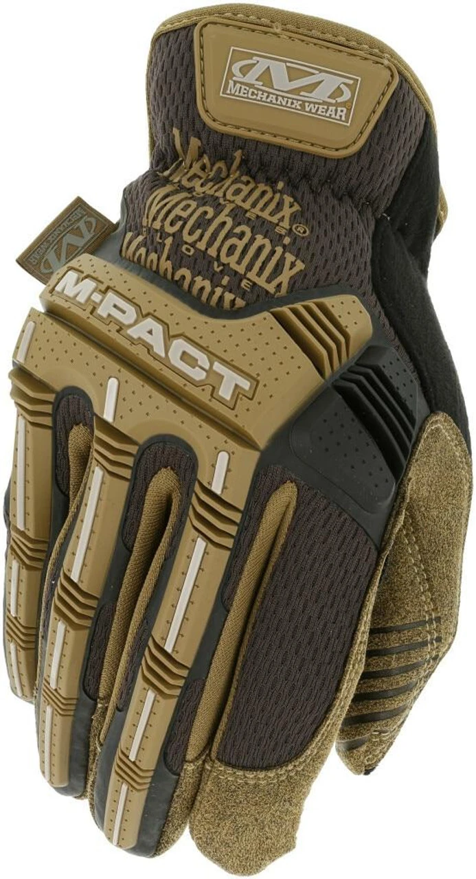Mechanix Wear M-Pact Open Cuff Brown Glove 1 Mechanix Wear M-Pact Open Cuff Brown Glove