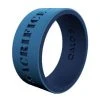 QALO Folds Of Honor Men's Blue Mantra Strata Ring