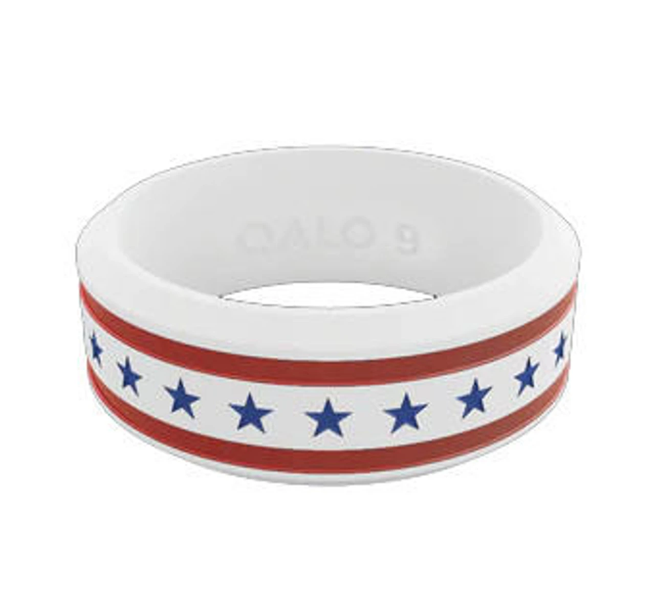 QALO Folds Of Honor Unisex White Stars And Stripes Modern Ring 4 QALO Folds Of Honor Unisex White Stars And Stripes Modern Ring - Image 4