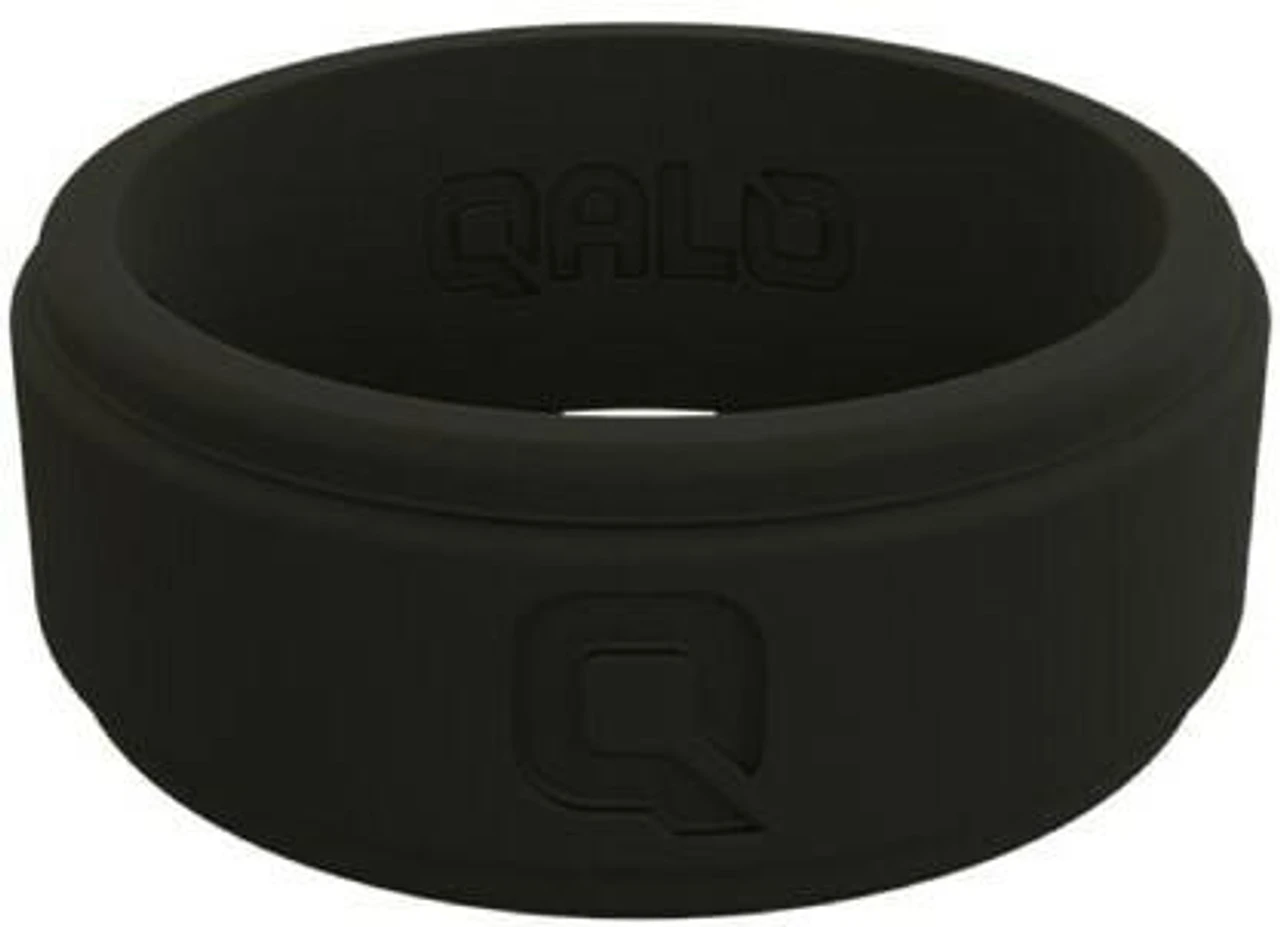 Qalo Men's Charcoal Step Edge Ring QS-MSC 2 Qalo Men's Charcoal Step Edge Ring QS-MSC - Image 2