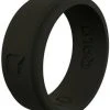 Qalo Men's Charcoal Step Edge Ring QS-MSC
