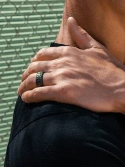 Qalo Men's Classic Forged Metallic Silicone Ring -Tactical Clothing Shop qalo mens classic forged metallic silicone ring qs9 mht 34976.1646834327