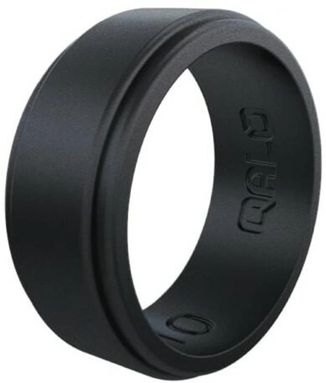 Qalo Men's Tungsten Step Edge Polished Ring QS9-MXM 1 Qalo Men's Tungsten Step Edge Polished Ring QS9-MXM