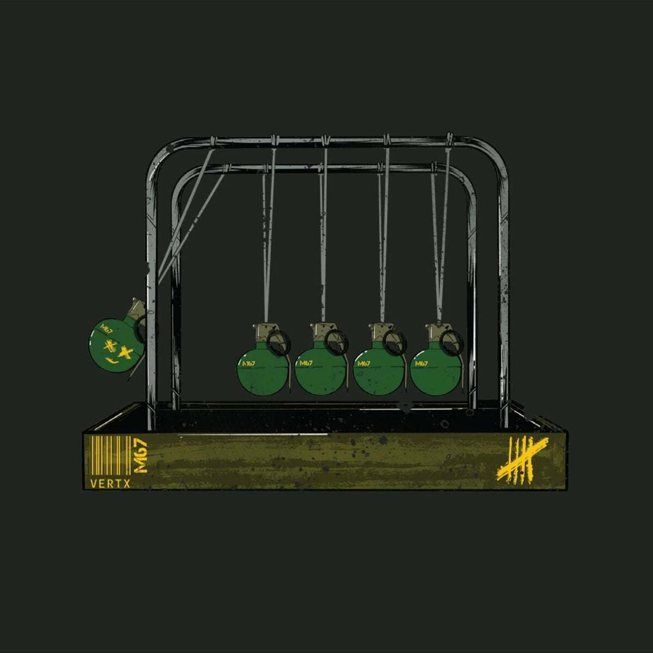 Vertx Men's Newton's Frag Graphic T-Shirt 3 Vertx Men's Newton's Frag Graphic T-Shirt - Image 3